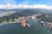 A wide angle shot of the K Ship yard