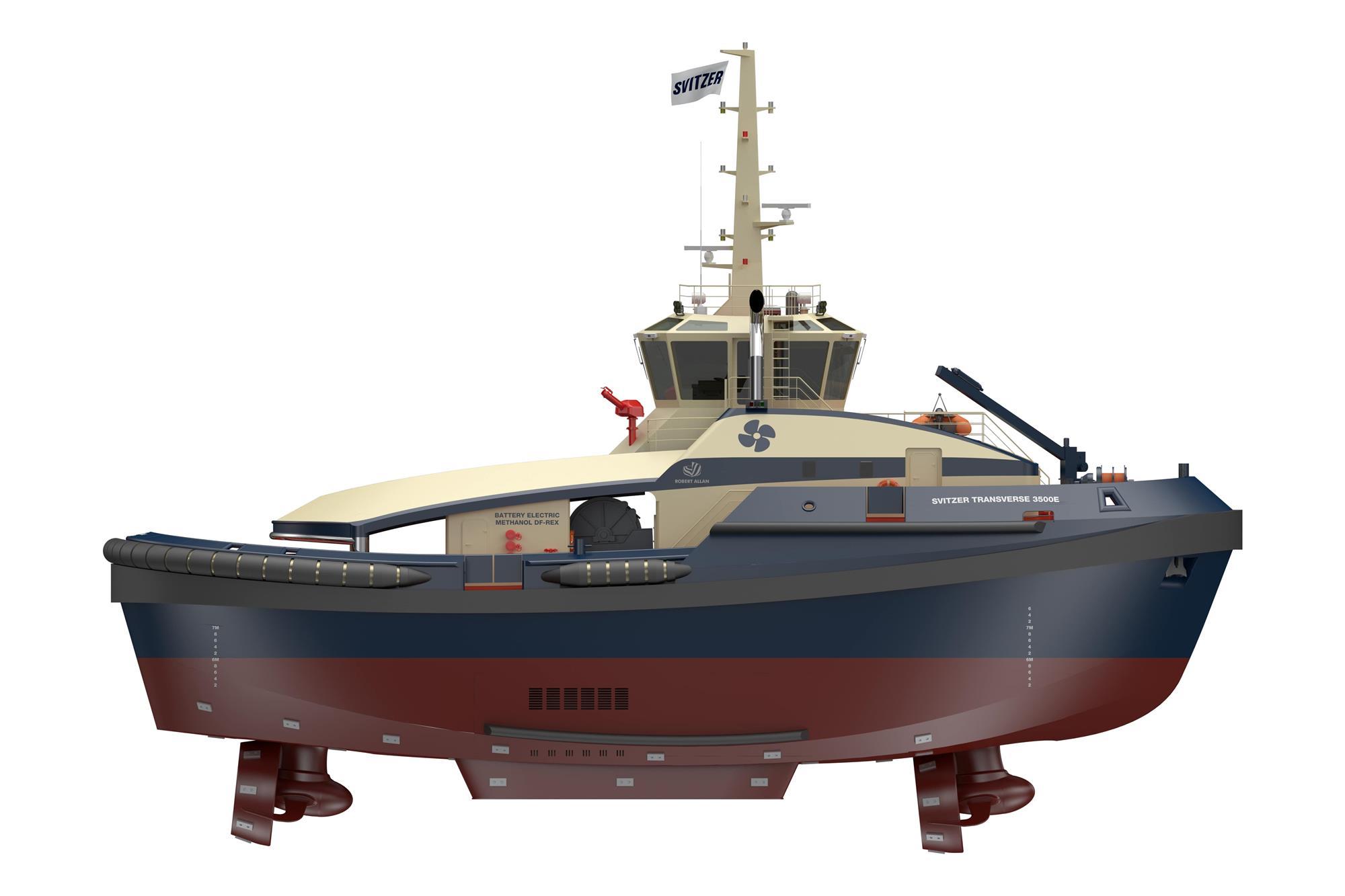 Svitzer orders world's first battery-methanol tug from Uzmar