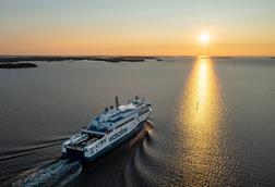 Aurora Botnia at sunset