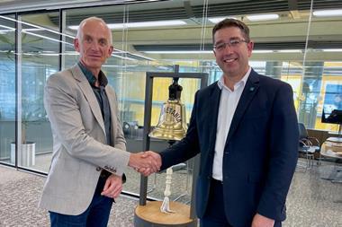 Nick Brown of Lloyd’s Register (LR) and Martin Taylor of OneOcean.