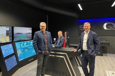 Ronny Tomren, Product Manager SeaQ Remote & Digitalization, Øystein Longva, VP Products, and Andrea Qualizza, CEO of Vard Electro