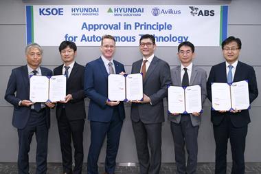 HHI has been awarded an AiP from ABS for four areas of autonomous functions: navigation, machinery health management, fire-fighting management and network infrastructure.