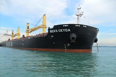 TFG Marine supplied 750 mt of B30 VLSFO bunker fuel to the Beks Ceyda bulk carrier in the Port of Rotterdam