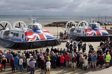 Hovercraft ordered by Japan will be derivations of the design type used for Hovertravel’s Island Flyer and Solent Flyer (pictured in 2016).