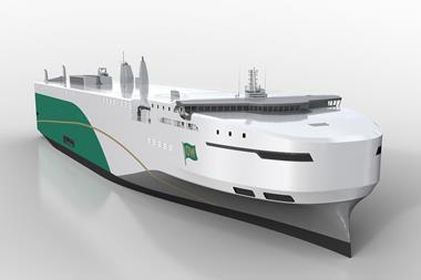 Graphical rendering of the new pure car carrier