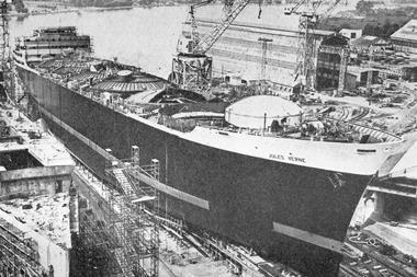 LNG carrier, 1964 vintage, the ‘Jules Verne’