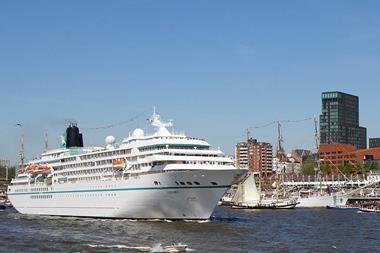 The Amadea has been retrofitted with a MAN SCR solution.