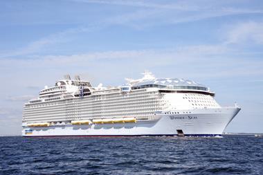 Seen on trials off the French coast, Wonder of the Seas is being readied for service next March