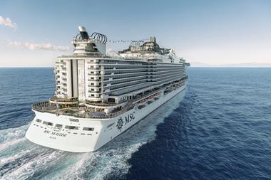 MSC 'Seaside' at sea