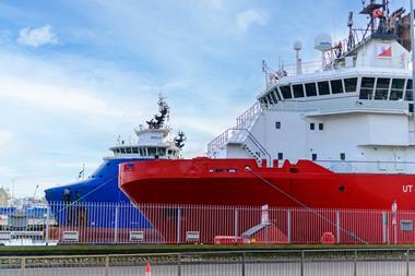 Ships docked in a harbour