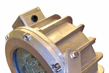 The Chalmit Solas LED floodlight, designed for high reliability in harsh environments