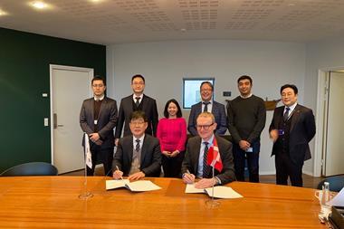 HGS and MAN Energy Solutions personnel pictured at the signing ceremony in Copenhagen