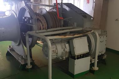 The winch aboard the MS Amorella after the retrofit (Image: ABB)