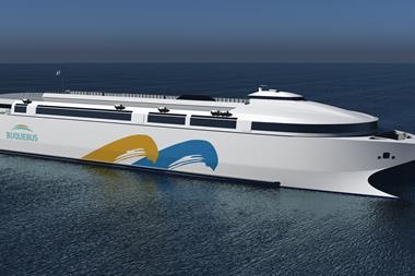 Buquebus is poised to order the first reference of Incat's hybrid-electric lightweight ferry design.