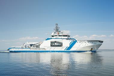 The Finnish Border Guard’s patrol vessel Turva is powered by Wärtsilä dual-fuel engines capable of running on Bio LNG fuel. (© Finnish Border Guard)