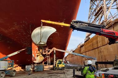 Berg revised Stena Danica's twin propeller blades, eliminating a cavitation issue and enhancing fuel efficiency in a single project.
