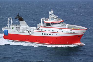 Graphical rendering of the new research vessel Photo: Skipsteknisk