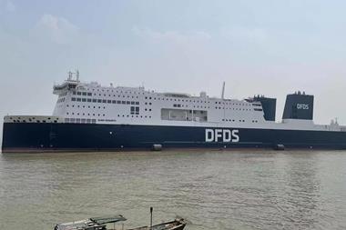 Chinese-built for trans-Baltic passenger and freight traffic, the Aura Seaways.