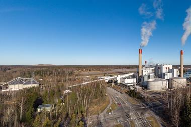The European Commission is postponing a decision on whether natural gas projects, such as Finland's Martinlaakso dual-cycle power plant in Vantaa (pictured), should be included in its green finance taxonomy. (credit: Joneikifi, Creative Commons ...