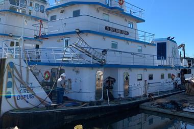 ​The NTSB determined that missing engine parts contributed to a fire aboard the Capt. Kirby Dupuis.