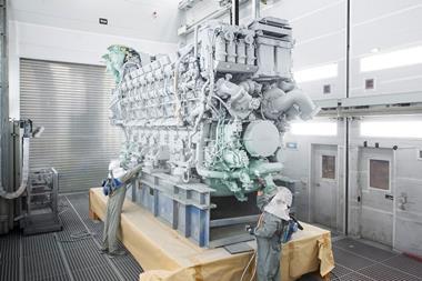 Rolls-Royce has made the first deliveries of the 16-cylinder engines of its mtu Series 8000.