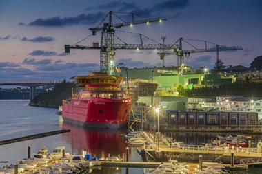 Edda Breeze nearing completion in northern Spain.