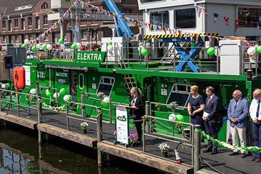 Elektra will be the first zero-emission, fuel-cell powered pusher boat when it enters service.