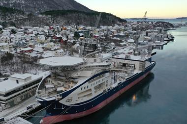 Versatile addition to the Italian fleet, cableship Leonardo da Vinci.(credit: Prysmian Group).