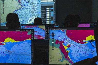 Screens showing navigation data