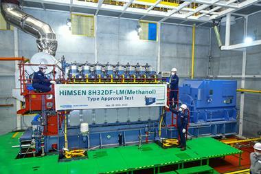 HHI-EMD has been awarded type approval for its methanol dual fuel HiMSEN engine (H32DF-LM).