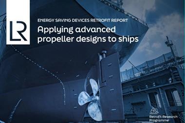 Front cover of LR's report 'Applying advanced propeller designs to ships'
