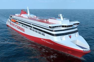 The Spirit of Tasmania IV will serve the Bass Strait crossing between Geelong, Victoria, and Devonport, Tasmania after it is delivered in late 2023.