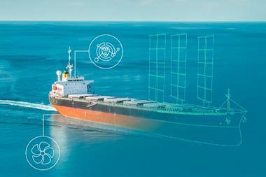 A generic image illustrating a ship accessing digital technologies from DNV