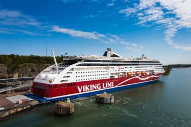 The first prototype for ships of Climeon's Heat Power Module was installed on board Viking Grace (pictured).
