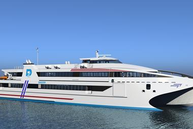 Incat 76m ferry for Daezer concept