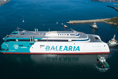 Eleanor Roosevelt, constructed by the Armon yard in Gijon.(credit: Balearia).