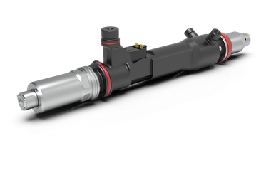 Woodward L’Orange's high-pressure dual-fuel injector family enables the injection of both diesel fuel at up to 2,200 bar and a second/PtX fuel at 600 bar directly into the cylinder.