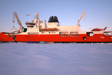 Nuyina will considerably enhance and expand Australia’s Antarctic research and logistic capacities (credit: Serco).
