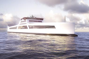The zero-emission Ro-Ro demonstrator vessel will be powered by a 3MW PEM fuel cell, along with a 1MWh capacity battery pack. (credit: Wilhelmsen)