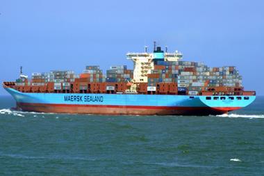The Arnold Maersk was studied then fitted with a Calnetix/MHI jacket water ORC. Photo: Alfvan Beem  CC1.0