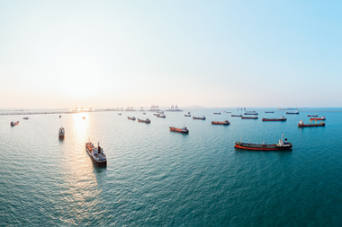 Generic shot of ships at sea