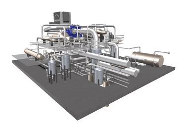 Illustration of the Carbon Capture Heat Recovery system