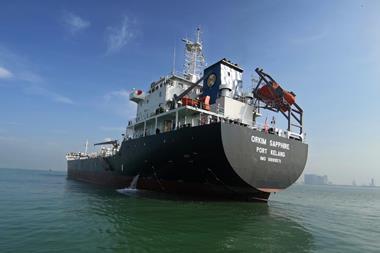 The ‘Orkim Sapphire’ fitted with Thordon’s pollution-free COMPAC bearing system Photo: Thordon Bearings
