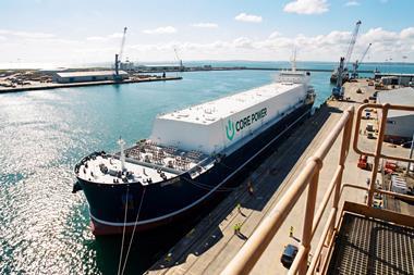 Render of a CORE POWER 300 MWe FNPP preparing for operations