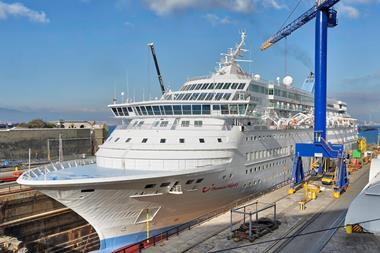 The 41,000gt 'Thomson Majesty' underwent a two-week repair and renewal at Gibdock between winter and summer schedules