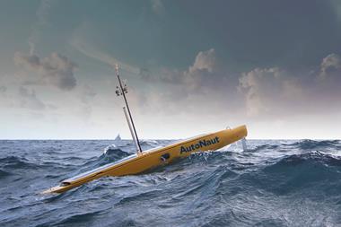 Flapping-wing systems had attracted interest from the Unmanned Surface Vehicle (USV) segment (pictured). (Credit: AutoNaut)