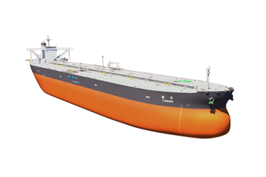 GTT's membrane tank technology is used in customised tanks that fit between the main bulkheads of tanks 3 and 4 in this VLCC design