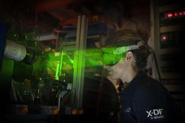 Barbara Graziano, Ammonia Technology WinGD Project Manager in the combustion lab