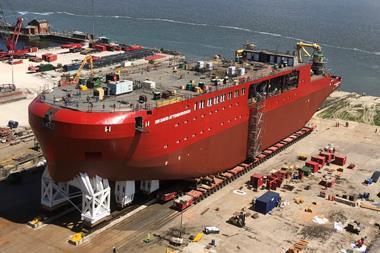 RRS Sir David Attenborough during construction at Cammell Laird. The refreshed strategy envisages that a decision on a zero-emission replacement will be taken between 2040 and 2045.