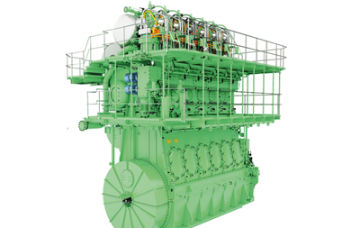 The ammonia engine builds on the existing architecture of the MAN B&W ME-LGIP engine (Image: MAN Energy Solutions)